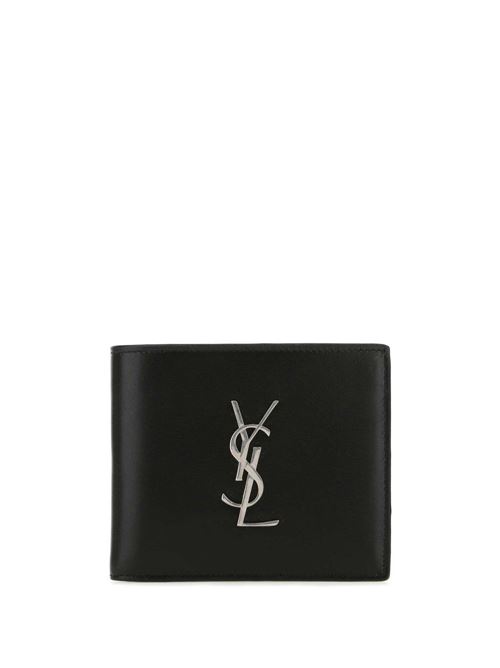 cassandre east/west wallet in black leather SAINT LAURENT | 4532760SX0E1000